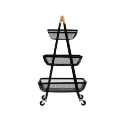 Zwarte trolley staal 3 laags Five®