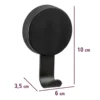 Zwart haakje zonder boren Wenko - Pavia Black