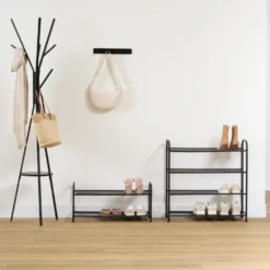 Zwart metalen schoenenrek 6 paar Five®