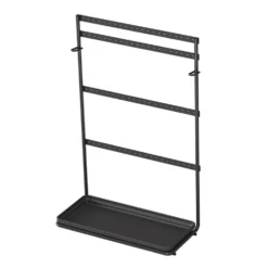 Zwart oorbellenrekje Metaltex