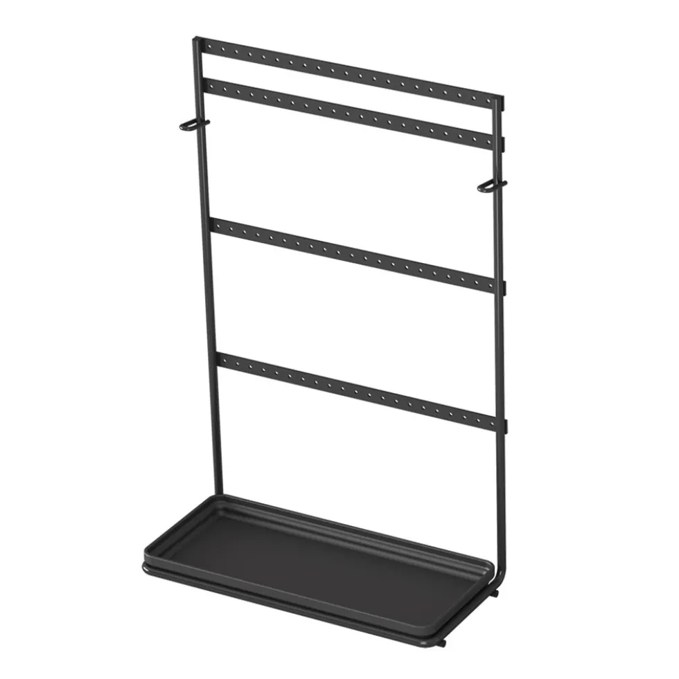 Zwart oorbellenrekje Metaltex