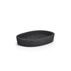 Zwart polyresin zeepschaaltje Zeller Present